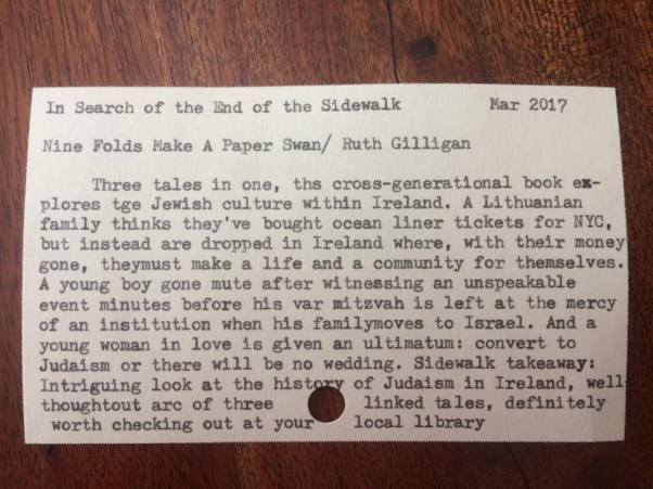 Nine folds make a paper swan card