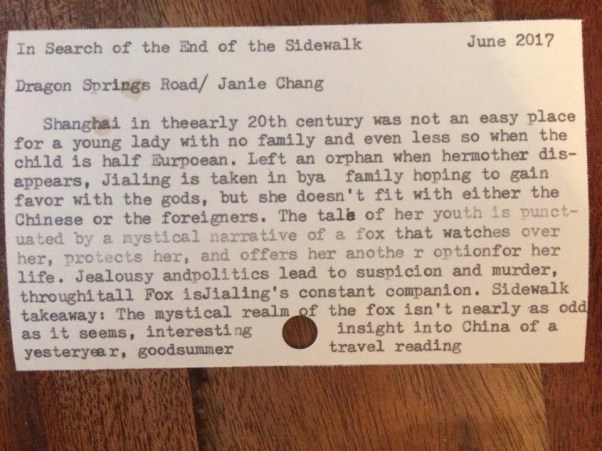 Dragon springs road card