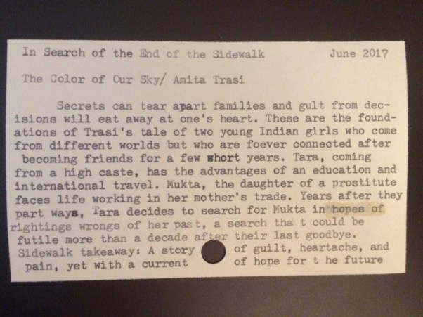 the color of our sky card