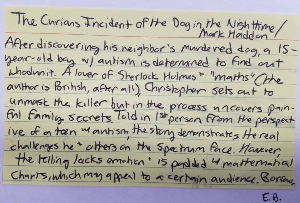 the curious incident of the dog