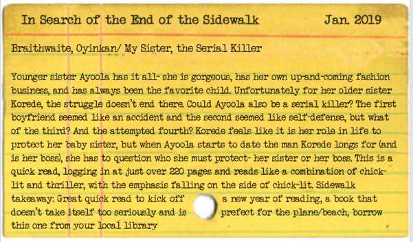 my sister the serial killer