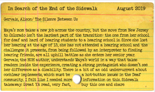 The Silence between us